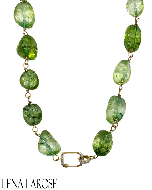 The Woods Fine Jewelry Peridot Chain 17"