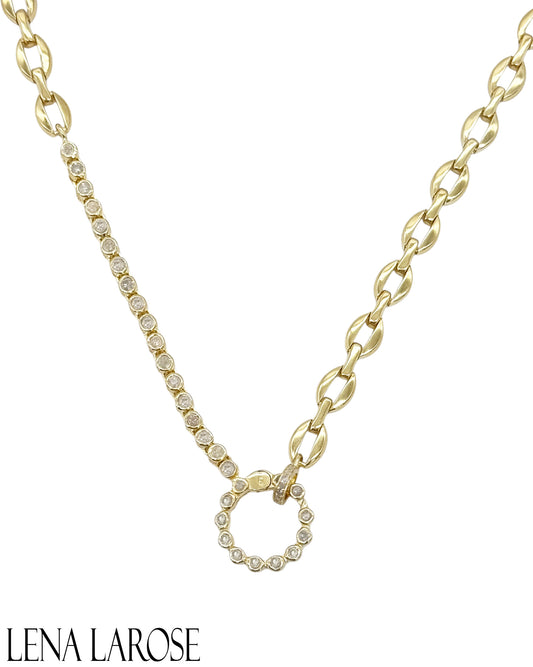 The Woods Diamond Brass Chain