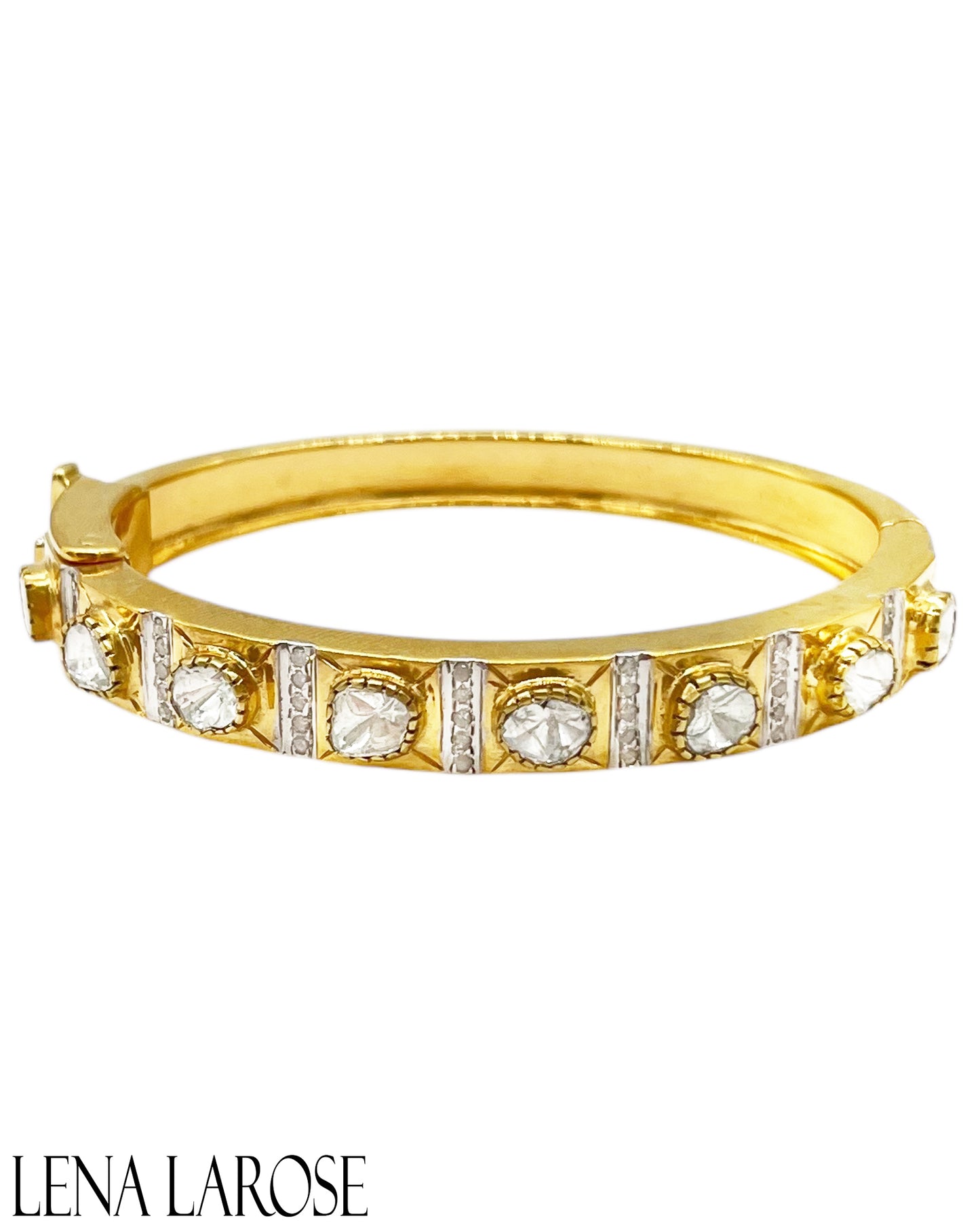 The Woods Rose Cut Diamond Bangle