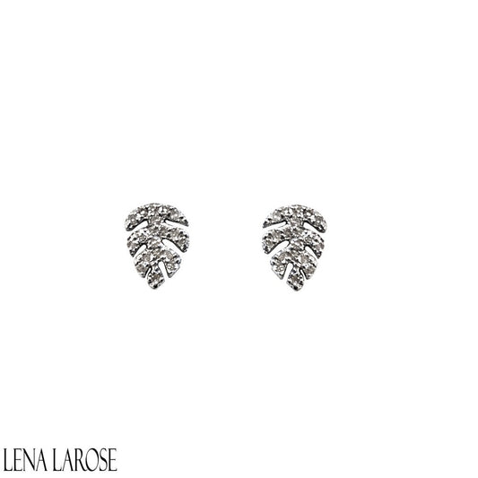 Vintage La Rose Leaf Studs