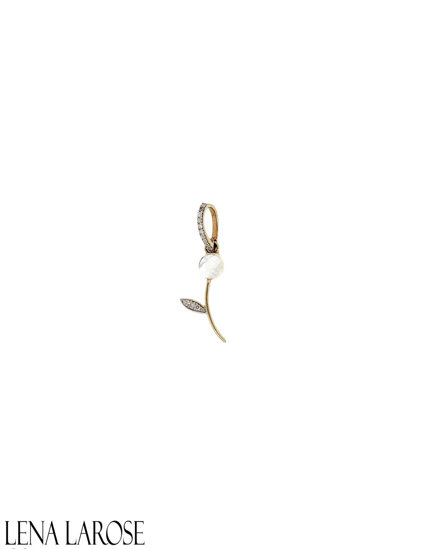 TRUNK-SHOW The Woods Pave MOP Flower Charm