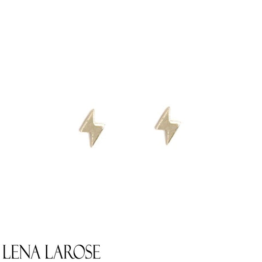 Vintage La Rose 14k Mini Bolt Studs