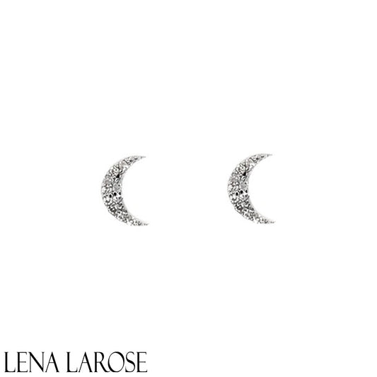 Vintage La Rose Mini Moon Studs