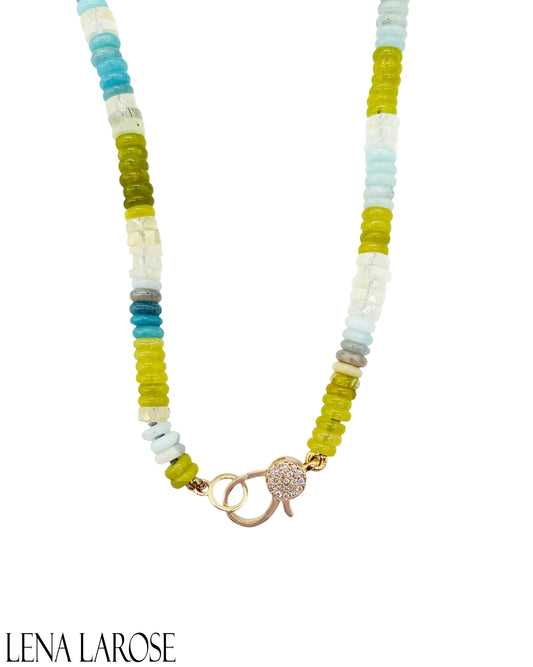 TRUNK-SHOW Royal Nomad Green Mixed Quartz Chain
