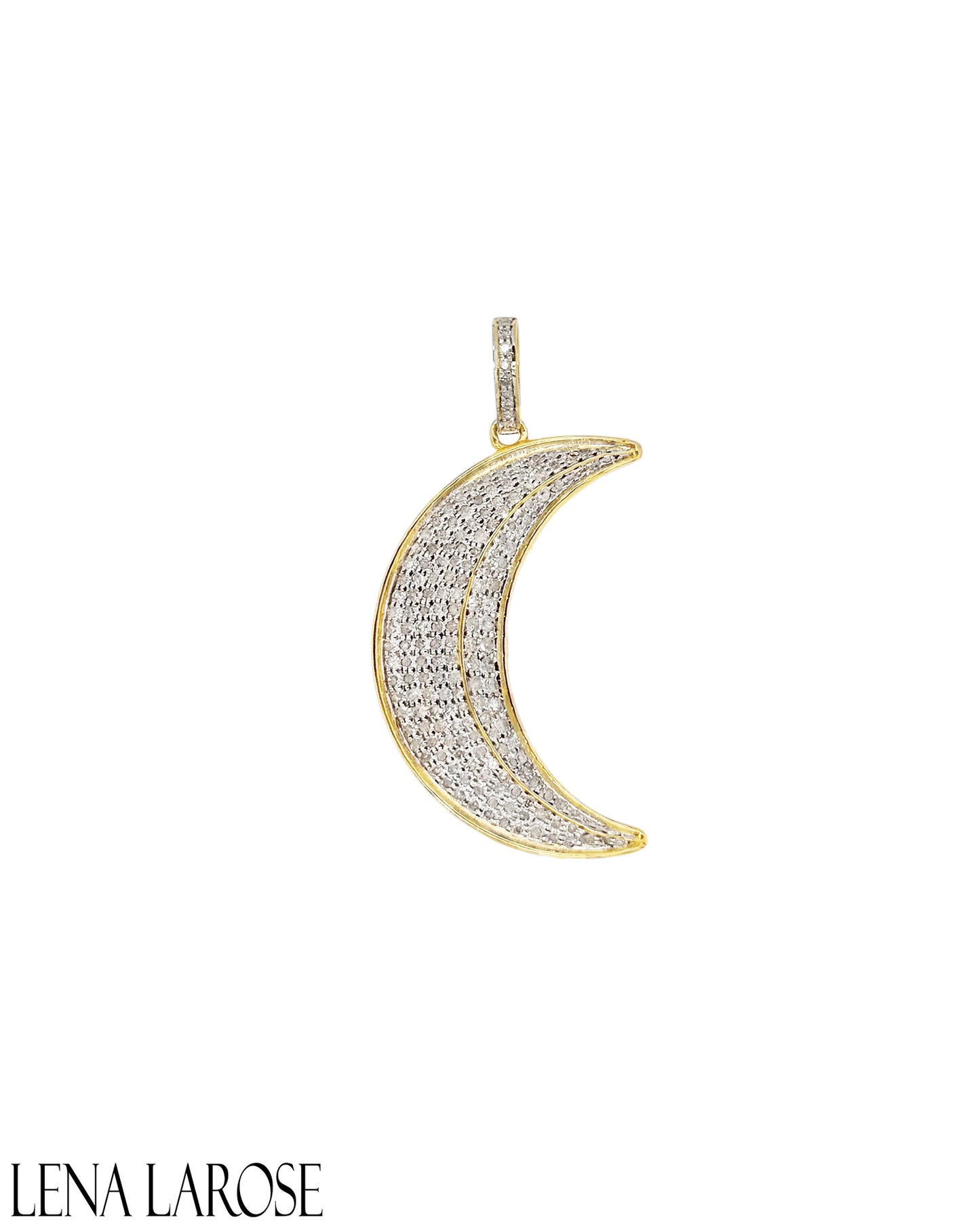 TRUNK-SHOW The Woods Pave Moon Pendant