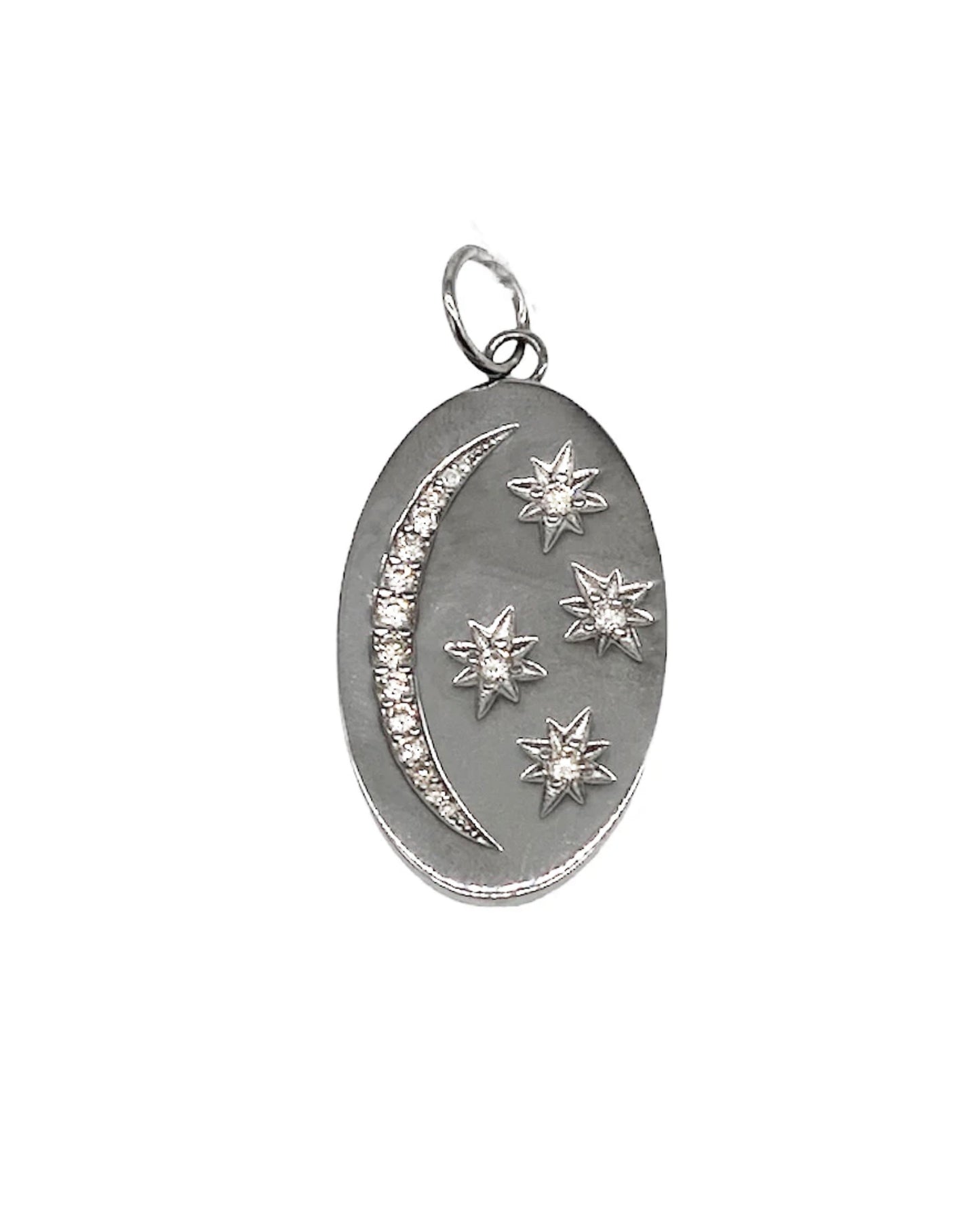 Sample Sale Stars & Moon Coin Pendant