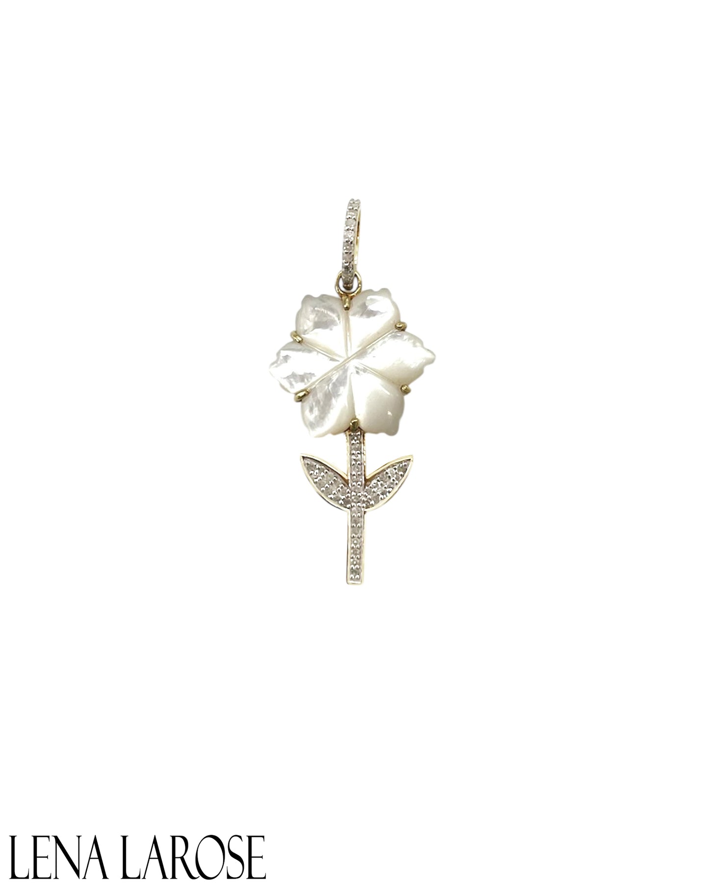 TRUNKSHOW The Woods Fine Jewelry MOP Flower Pendant