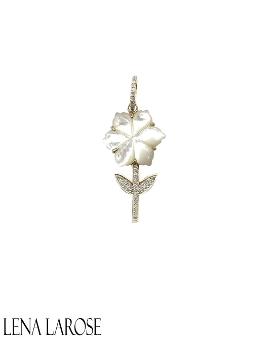 TRUNKSHOW The Woods Fine Jewelry MOP Flower Pendant