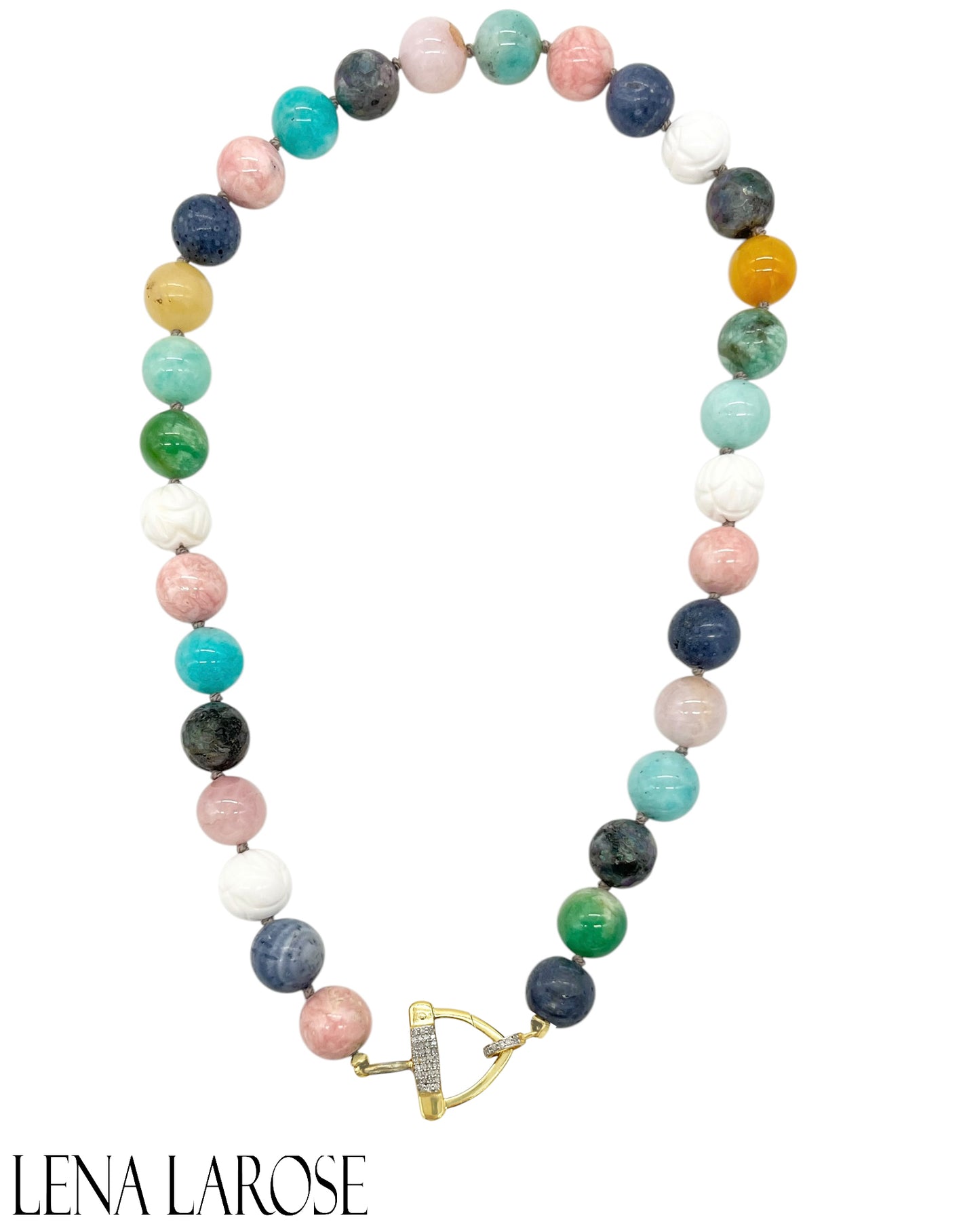 The Woods Mixed Gemstone Necklace 18"