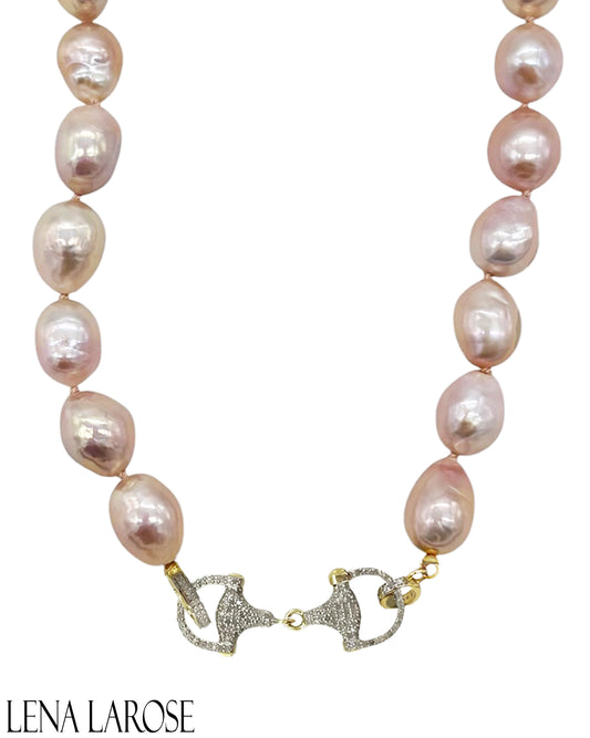 TRUNK-SHOW The Woods Pink Pearl Diamond Mariner Chain