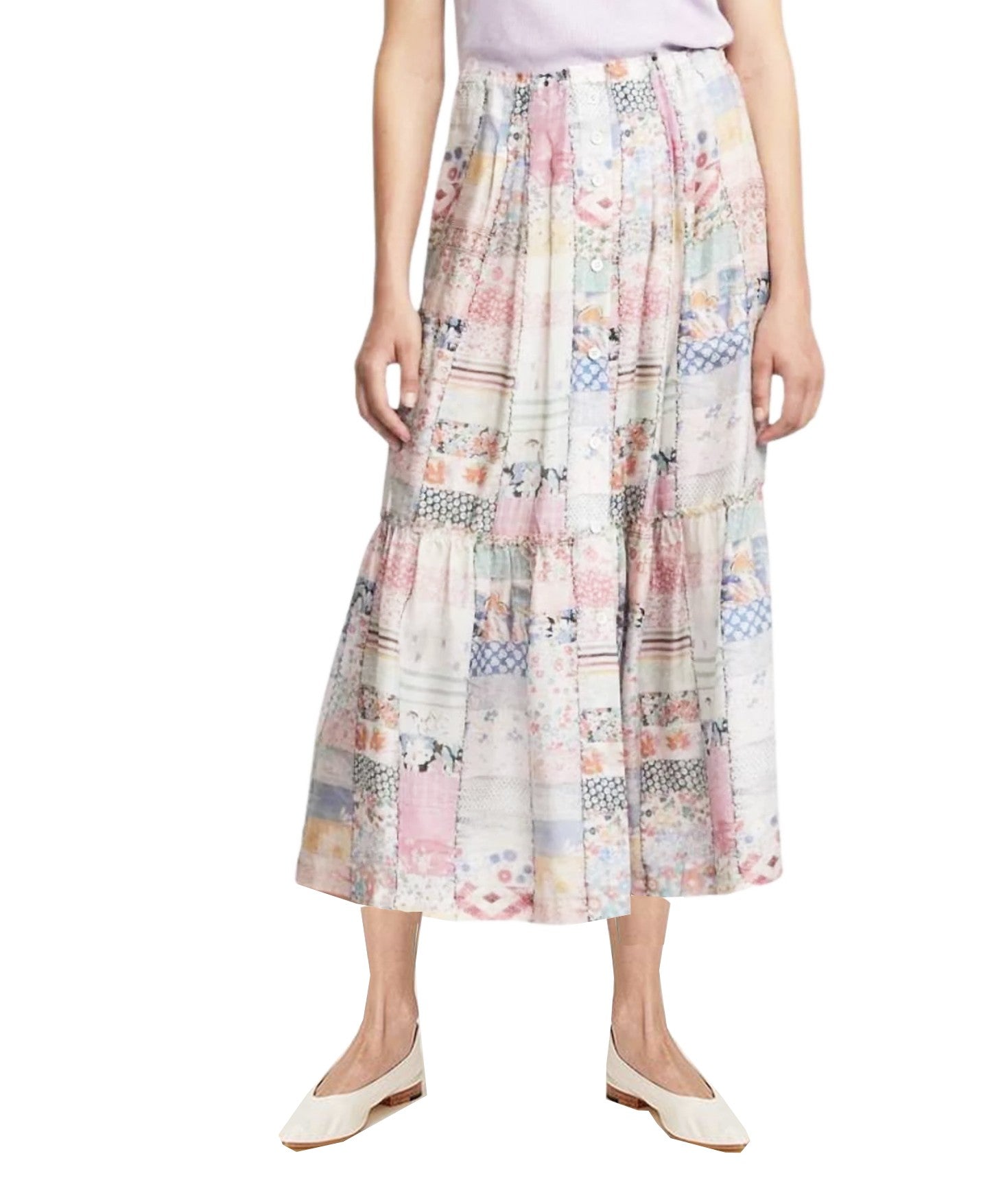 Raquel Allegra Garden Midi Skirt