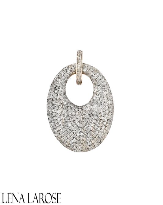 TRUNKSHOW The Woods Pave Oval Pendant