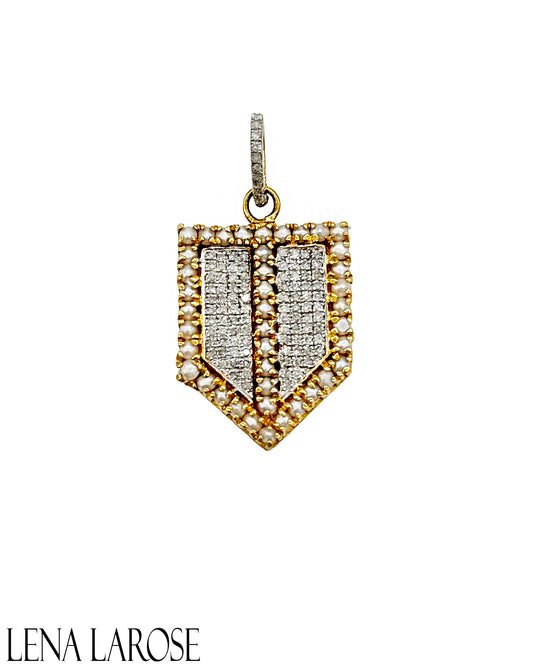 The Woods Fine Diamond Shield Pendant