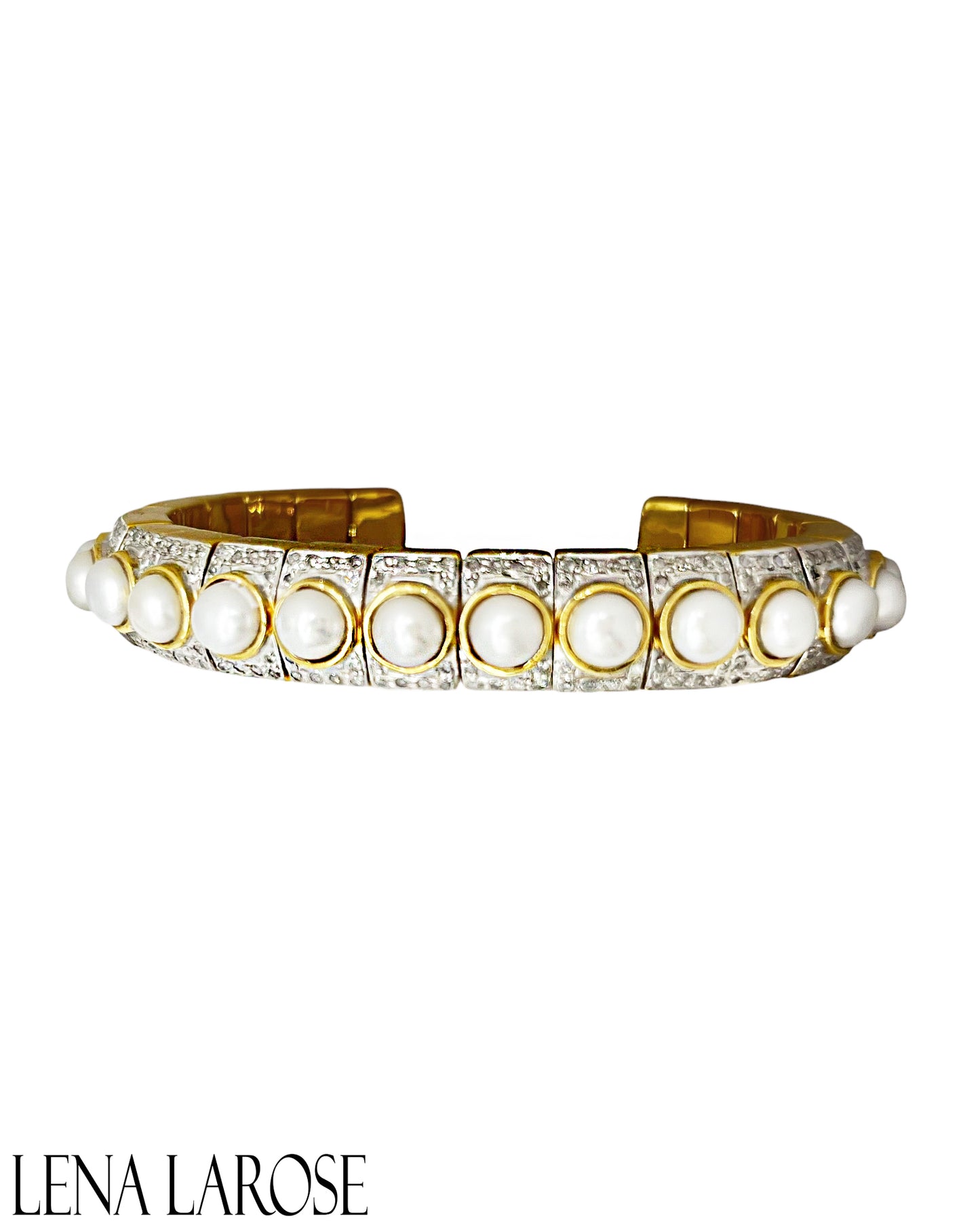 The Woods Fine Jewelry Diamond and Pearl Cuff