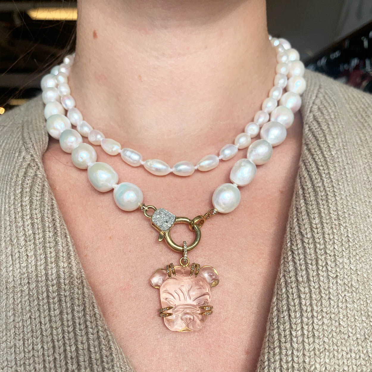 The Woods Freshwater Pearl Chain 18.5"