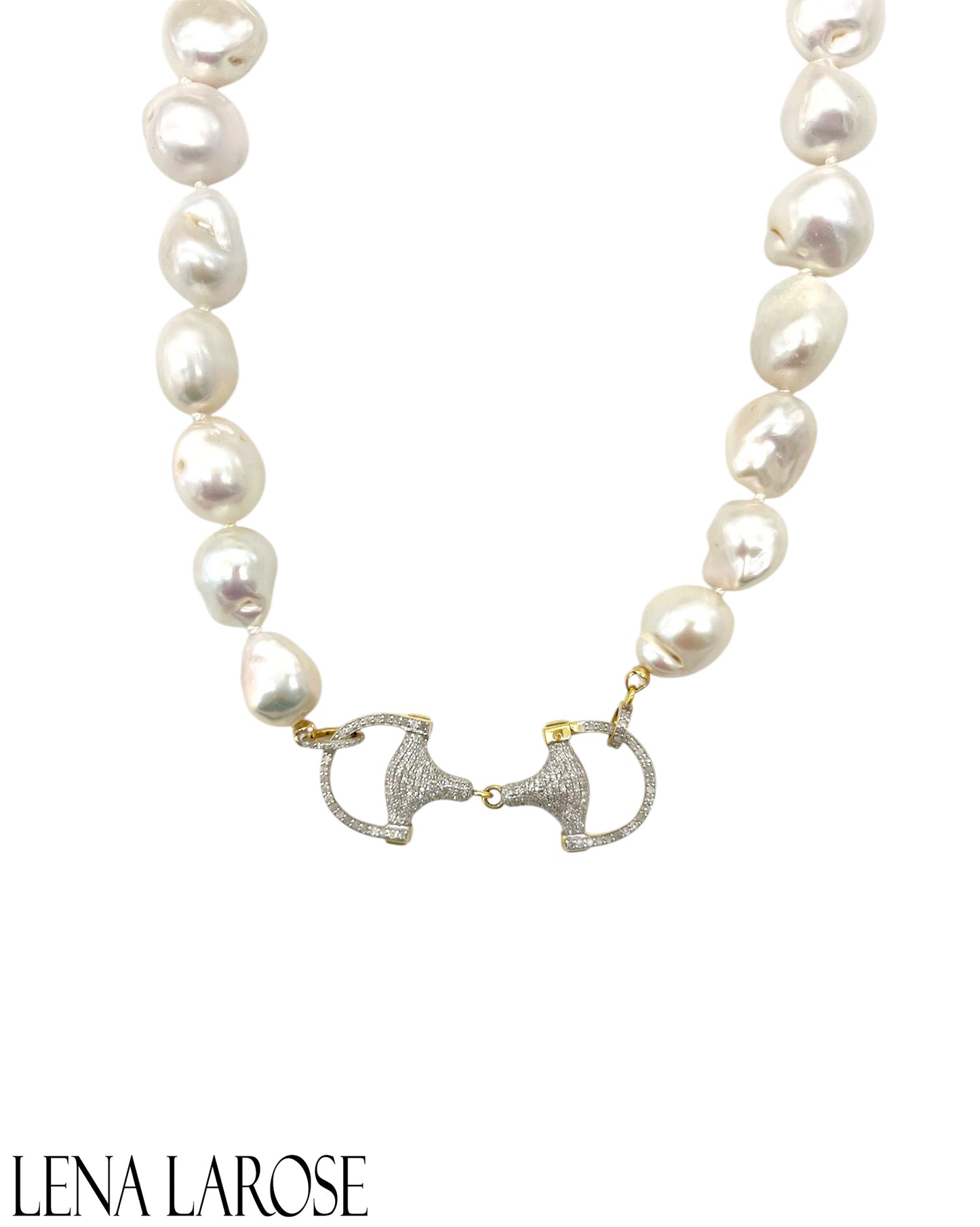 TRUNKSHOW The Woods Fine Jewelry Graduated Pearl with Mariner Link, 19"