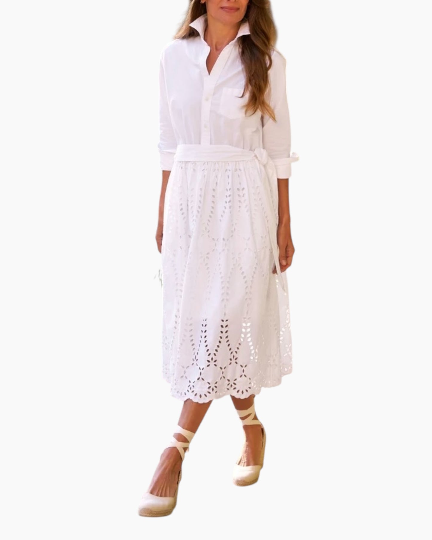 Frank & Eileen Grace Eyelet Dress