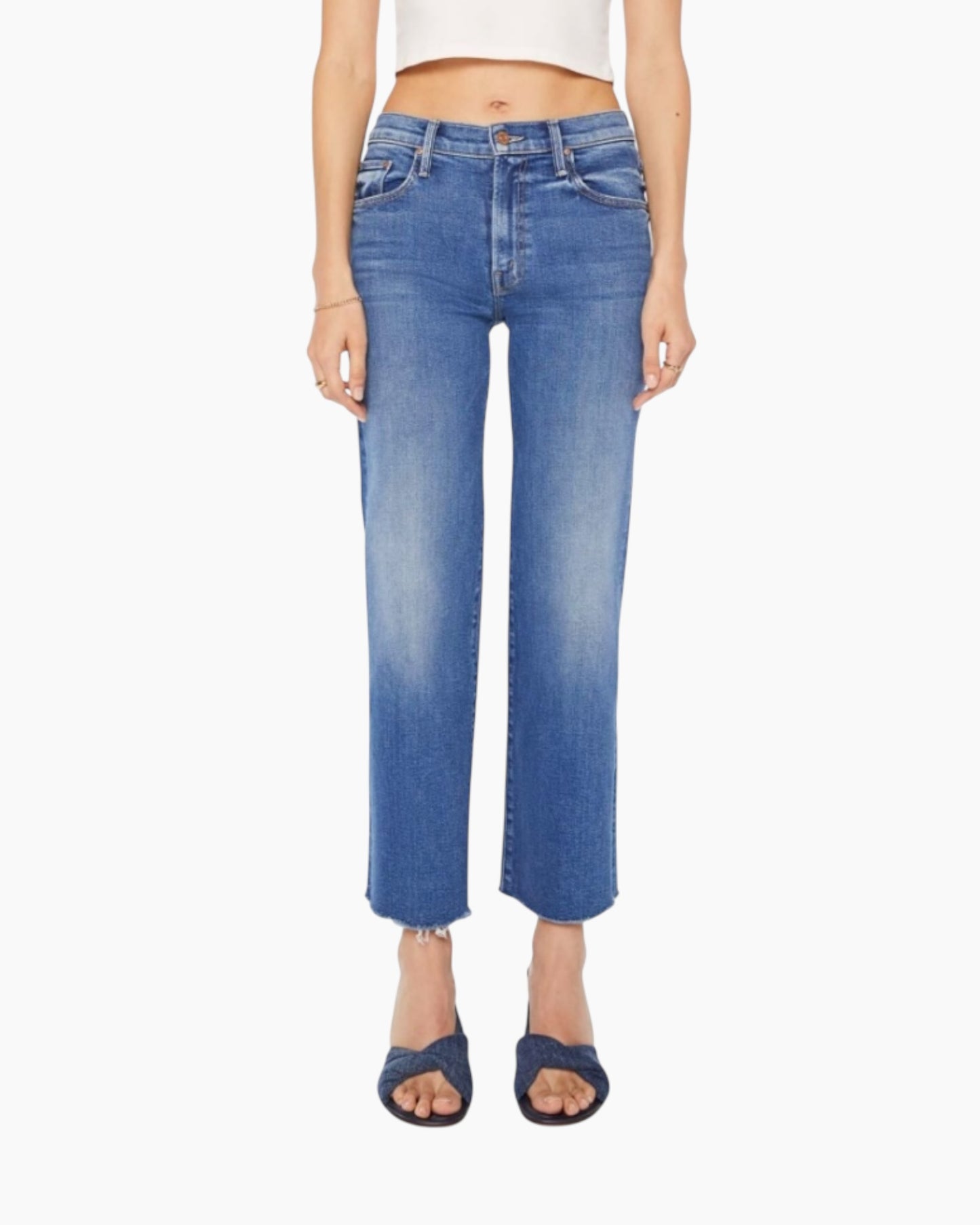 Mother Denim Mid Rise Rambler Zip