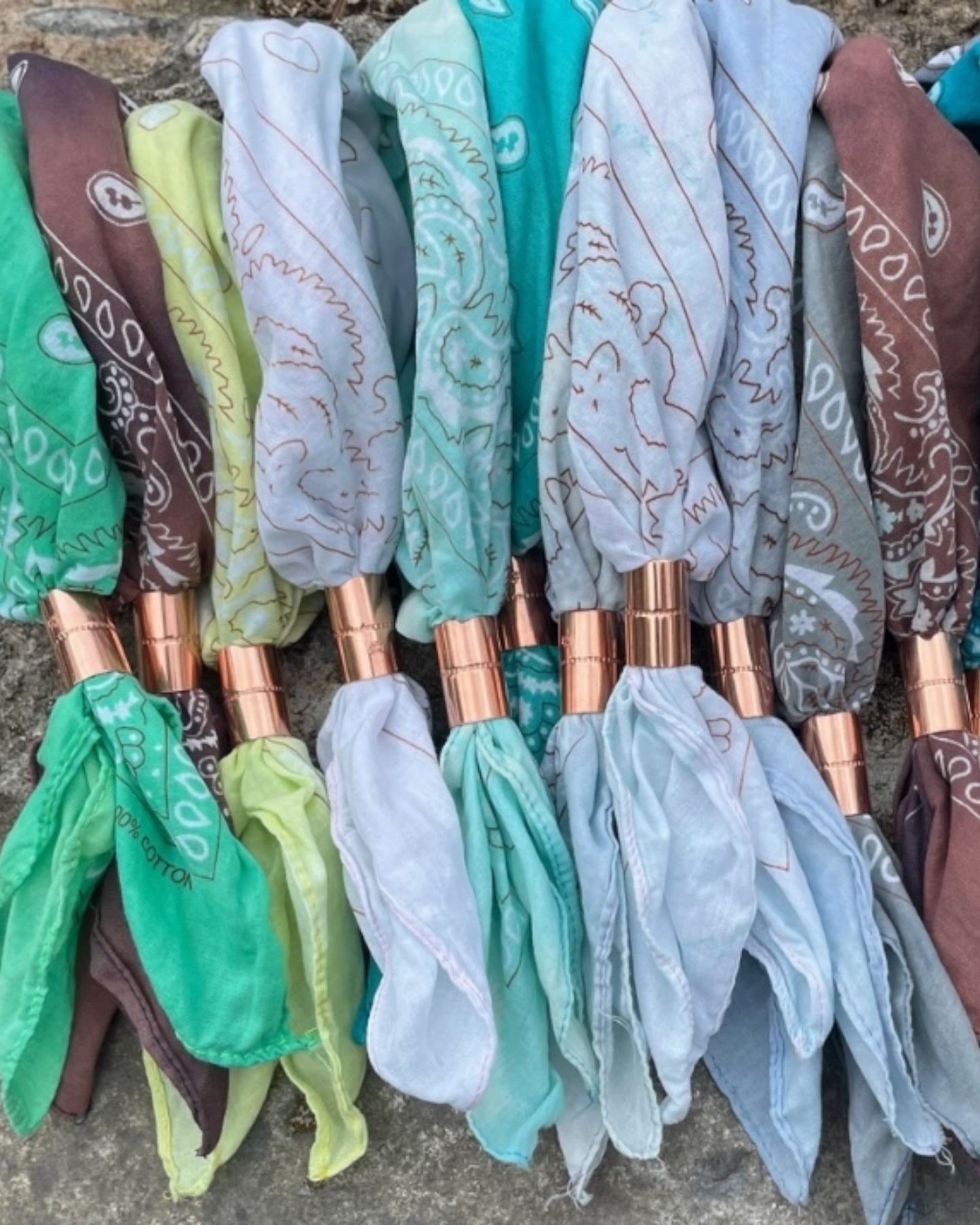 Distressed Bolo Ring Slider Bandana