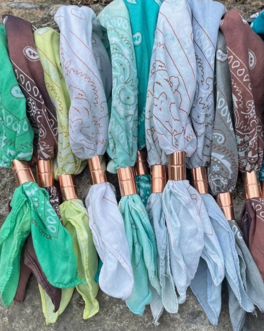 Distressed Bolo Ring Slider Bandana