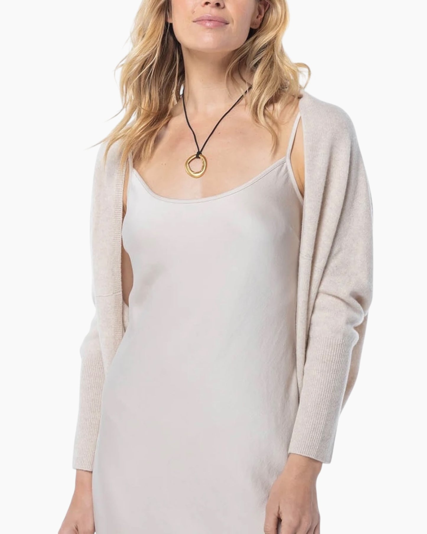 Pura Cashmere Shrug Oatmeal