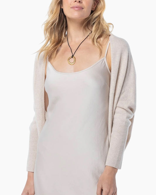 Pura Cashmere Shrug Oatmeal