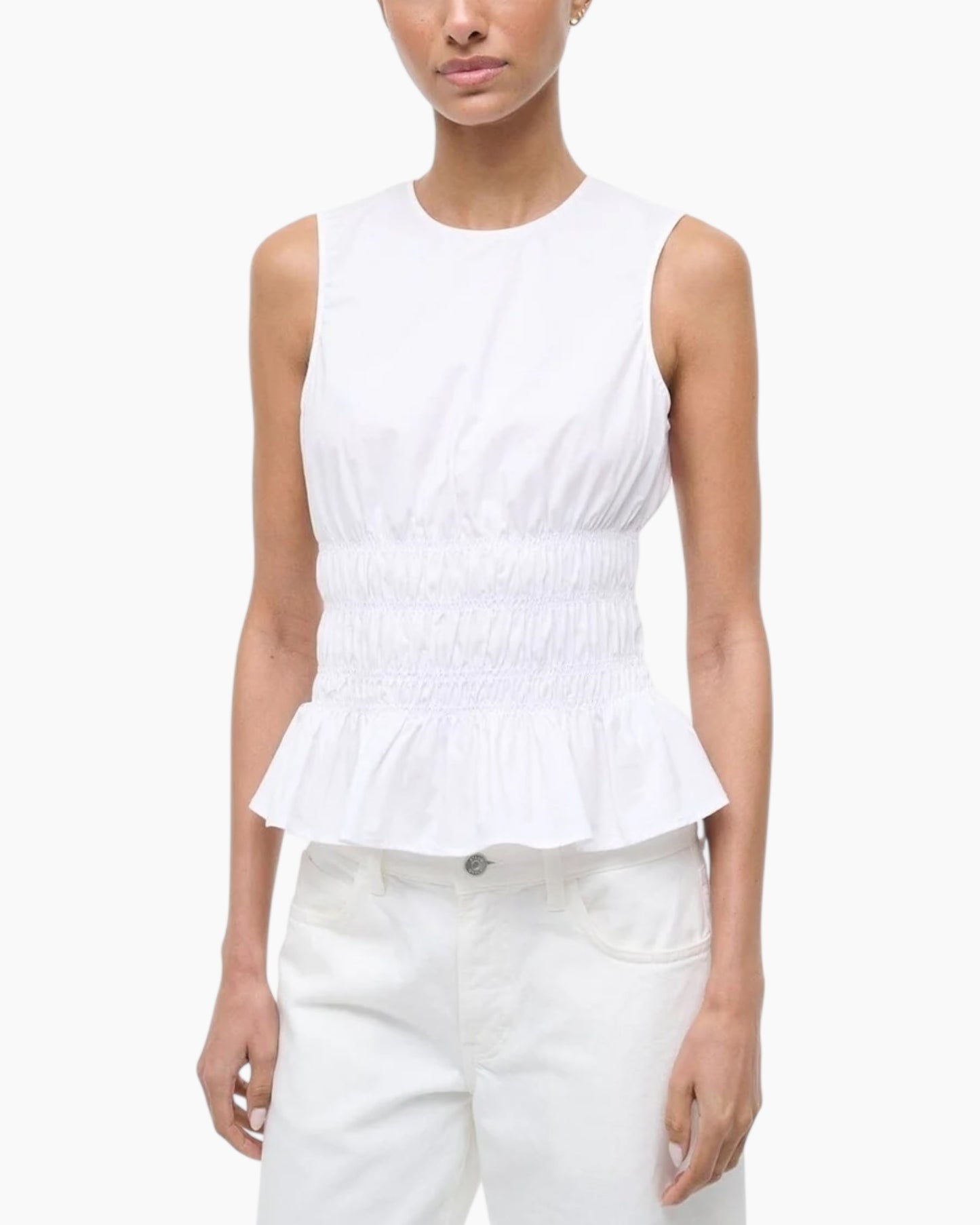 Staud Culver Peplum Top