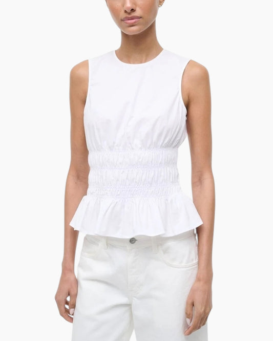 Staud Culver Peplum Top