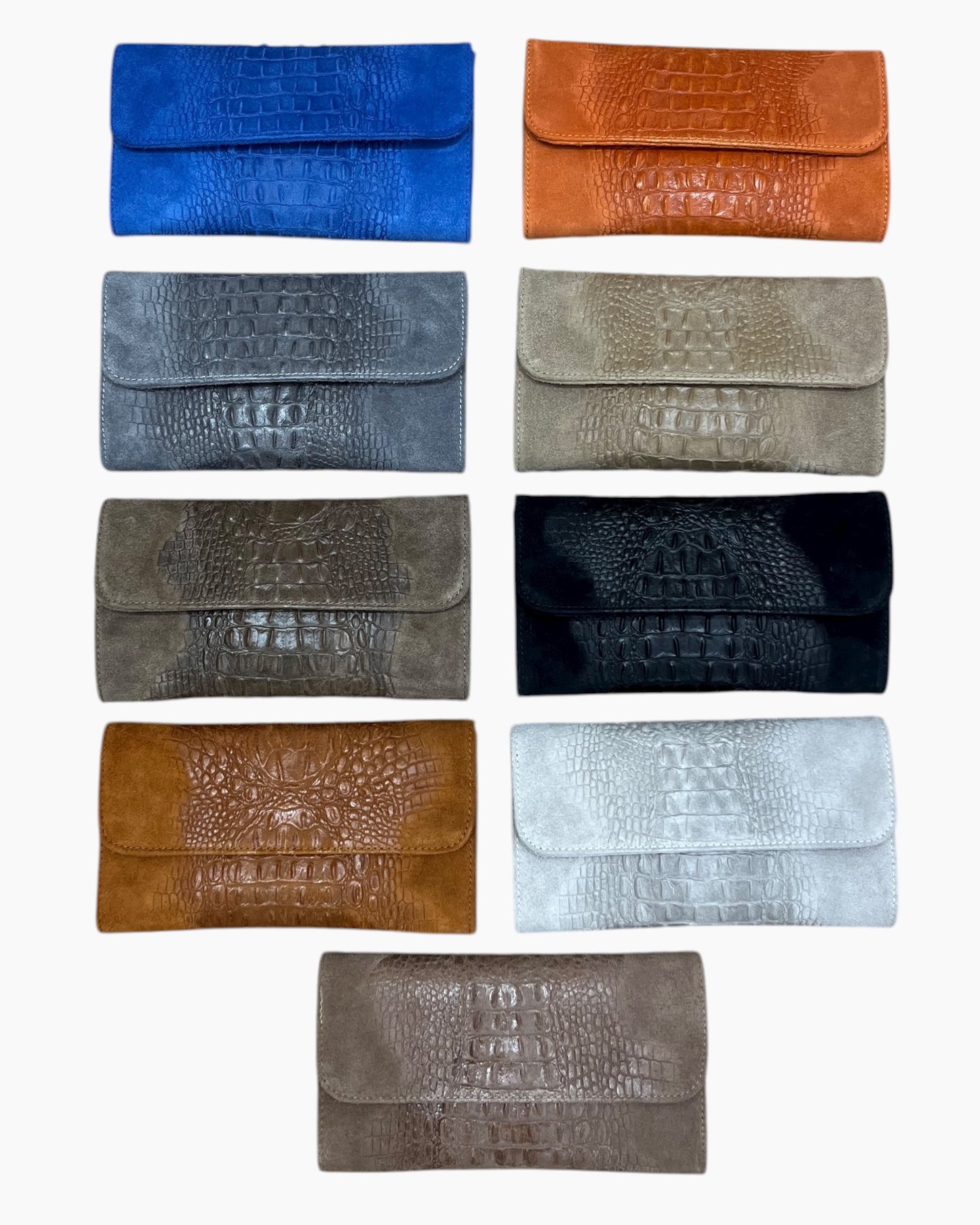 Leather Embossed Clutch