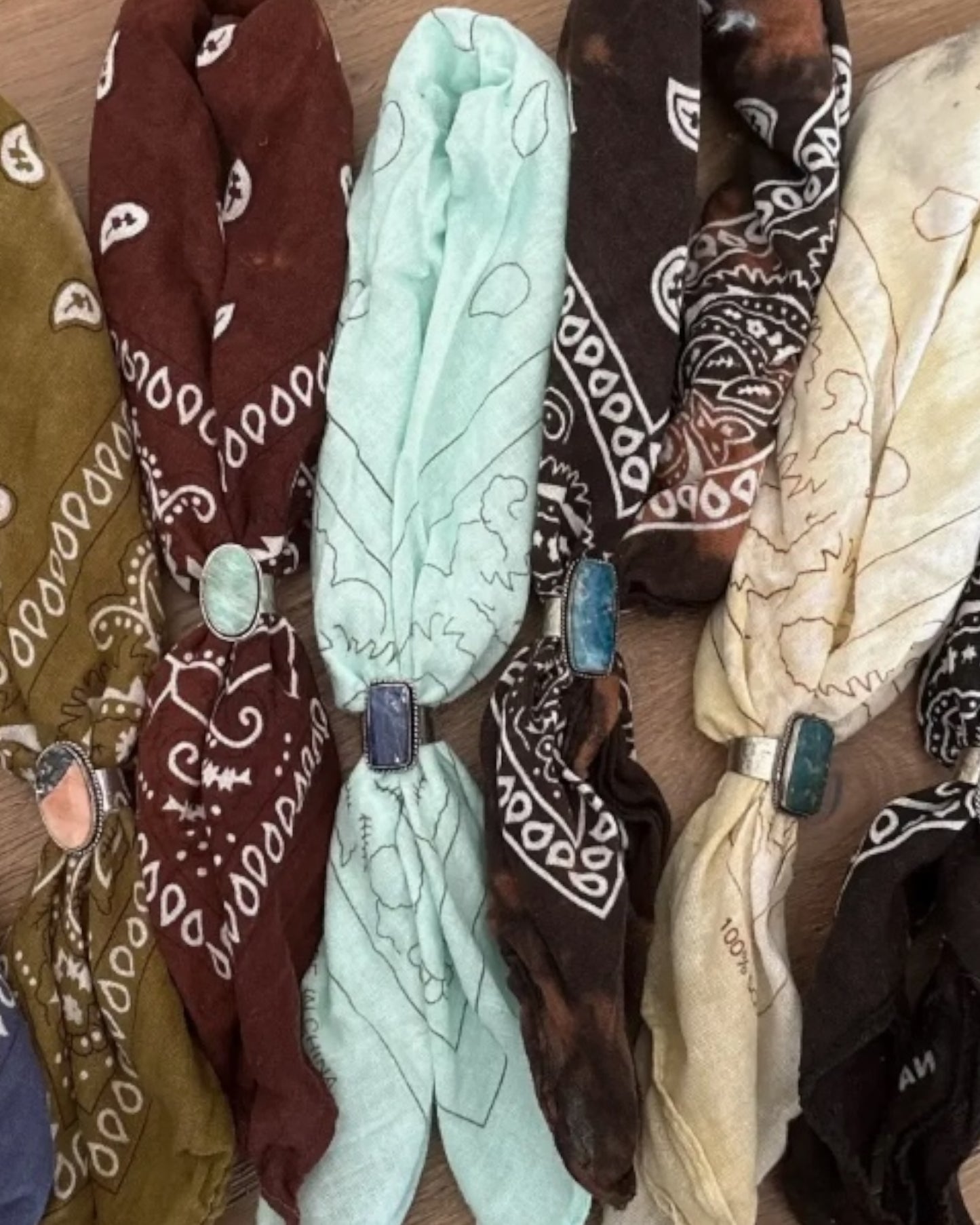 Distressed Bolo Stone Bandana