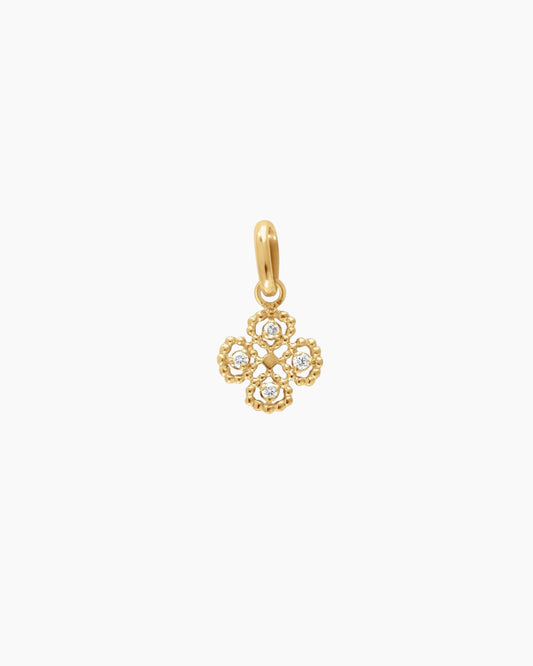 Gigiclozeau Lucky Diamond Clover Pendant