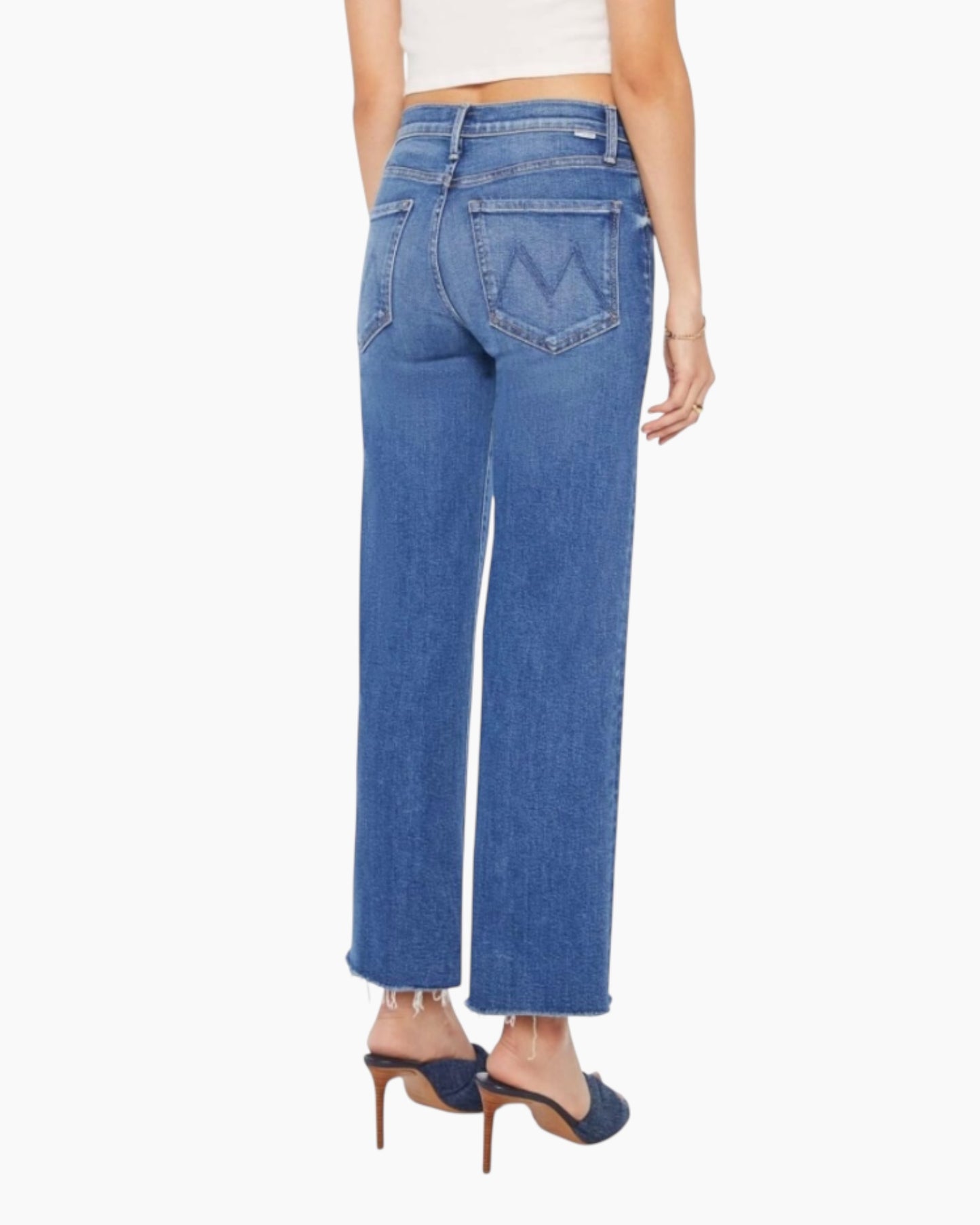 Mother Denim Mid Rise Rambler Zip