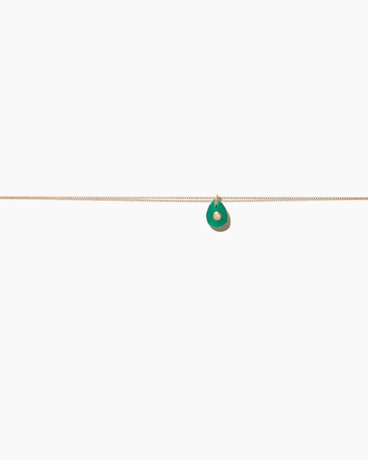Pascale Monvoisin Green Onyx Orso Necklace