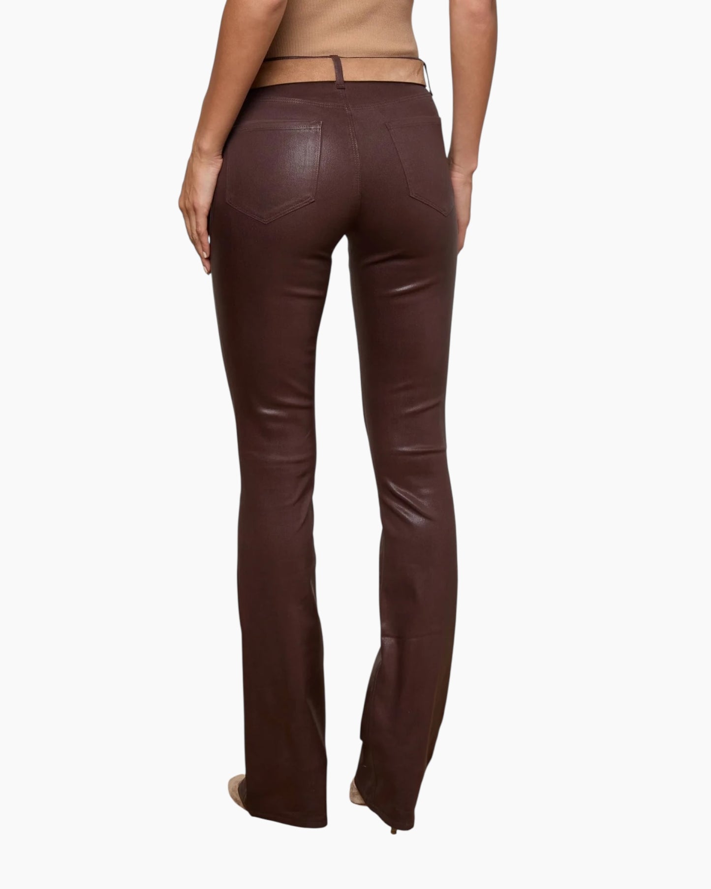 L'agence Selma Coated Bootcut Jean