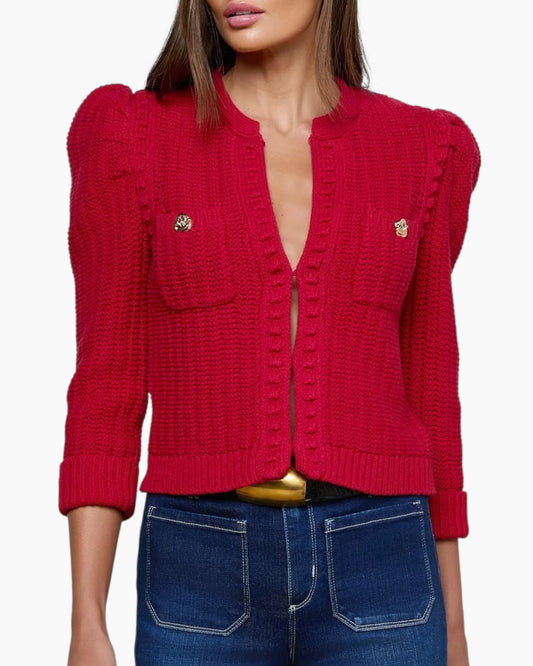 L'agence Delli Cropped Cardigan