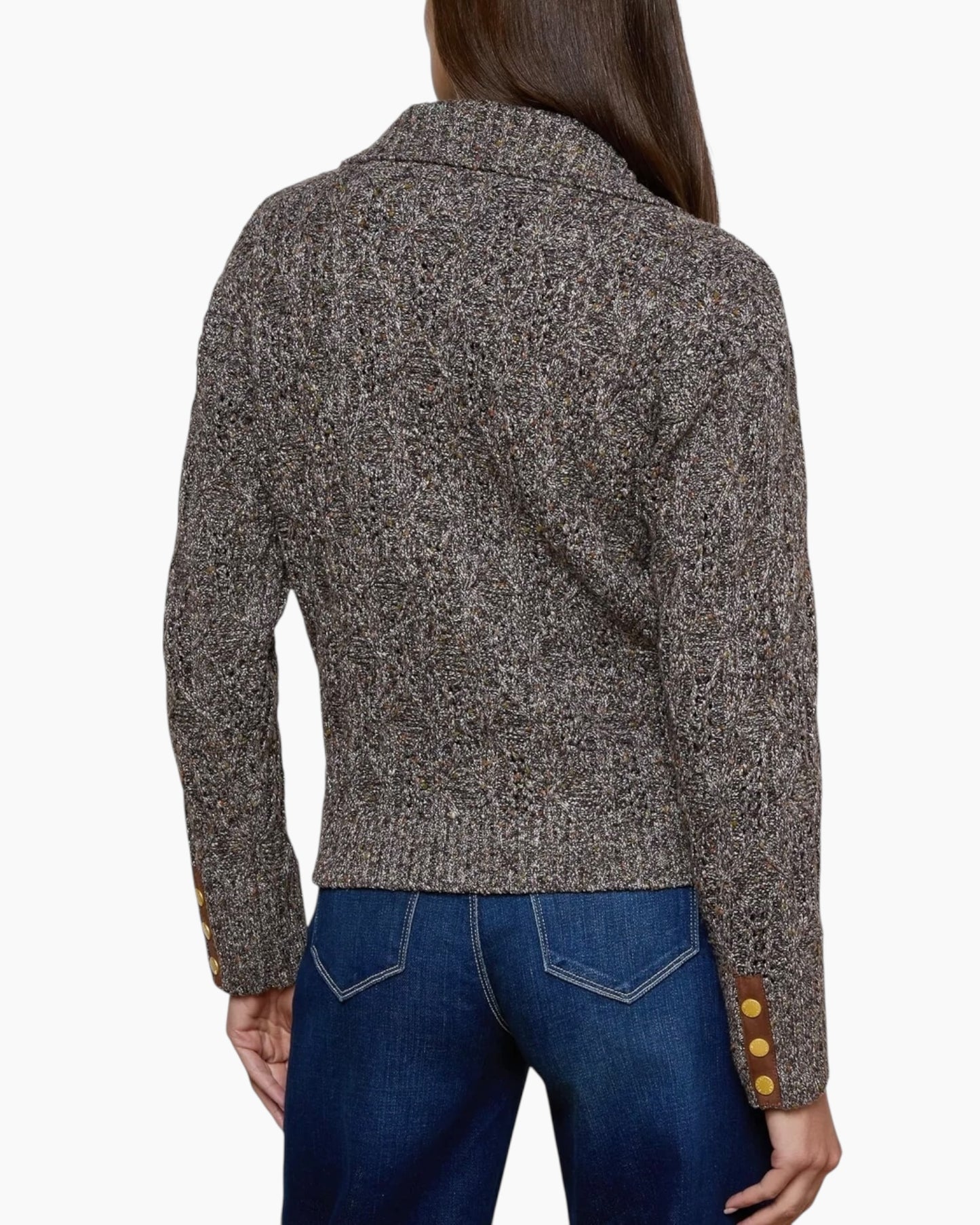 L'agence Shiloh Cable Knit Cardigan