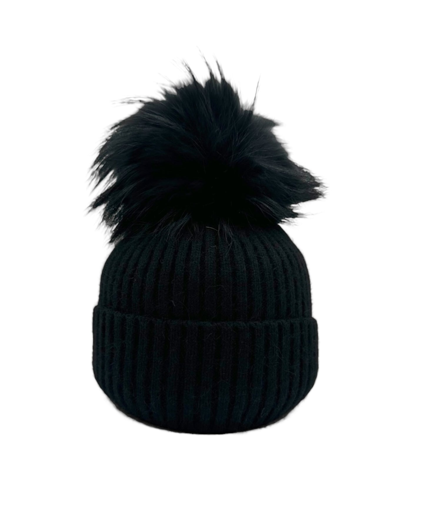 Linda Richards Wool Knit Fur Hat