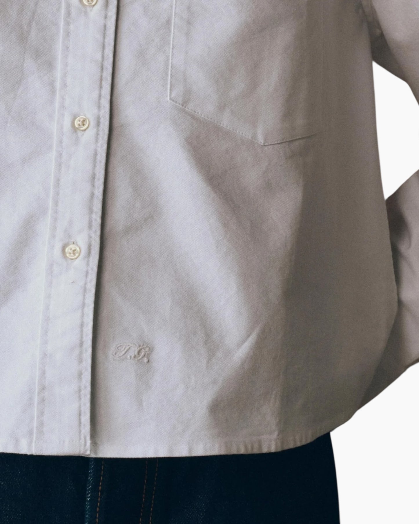 The Great Cropped Oxford Shirt