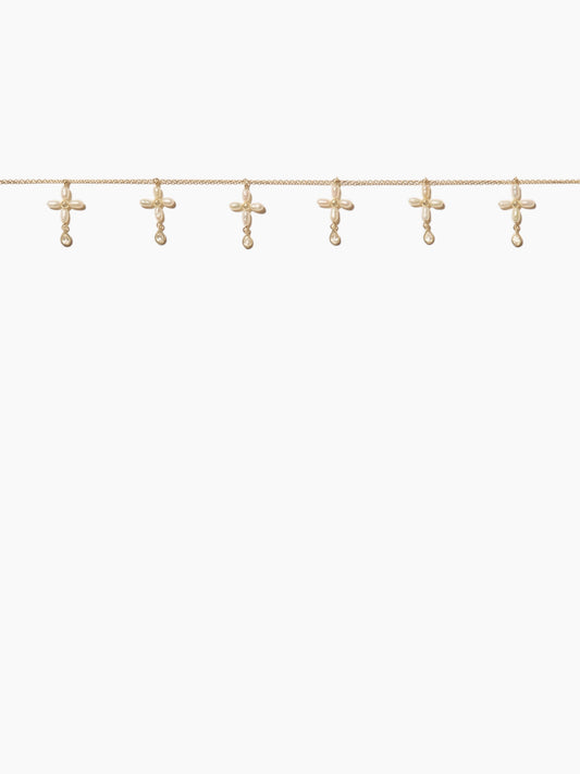 Pascale Monvoisin Palerme Pearl Cross Necklace