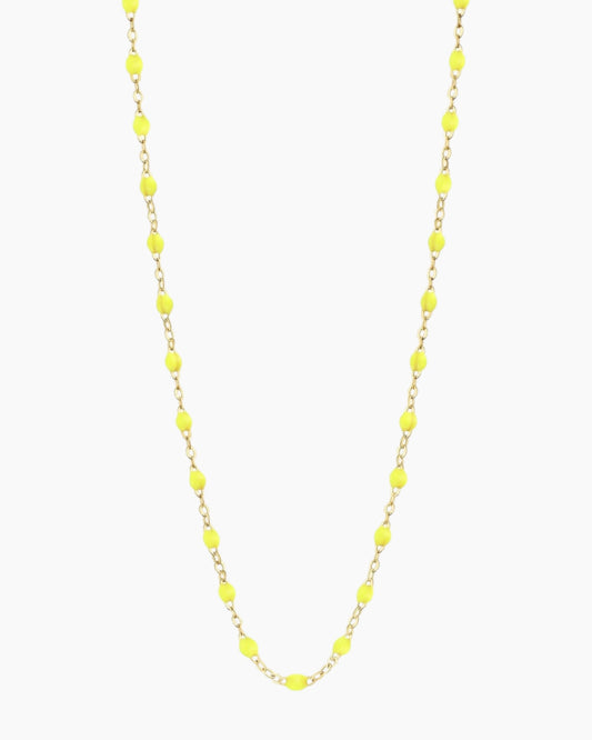 Classic Gigi Necklace Lime 16.5"