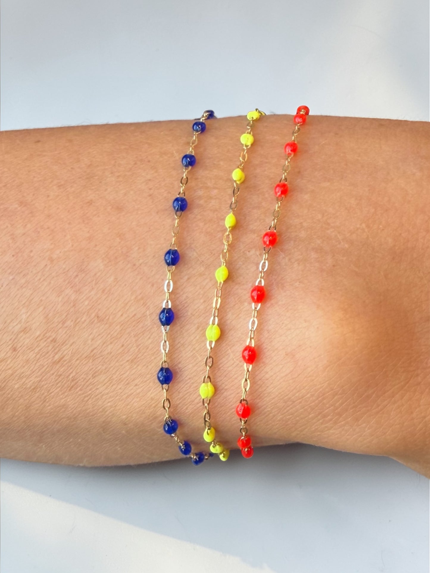 Classic Gigi Bracelet Lapis 6.7"