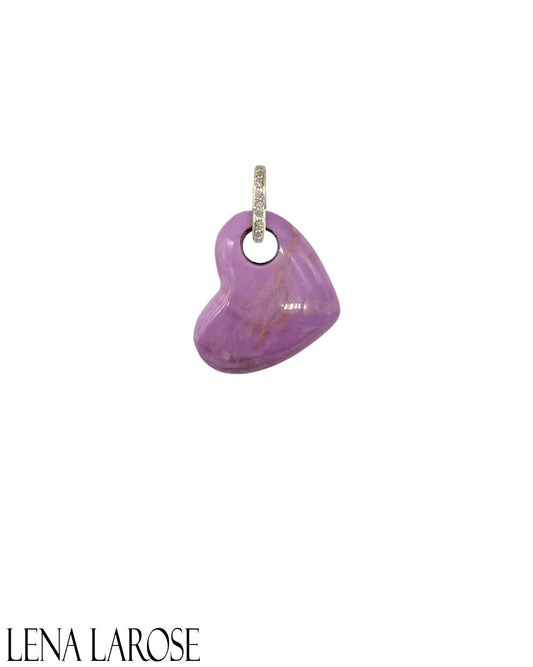 TRUNKSHOW The Woods Fine Jewelry Purple Side Heart Pendant