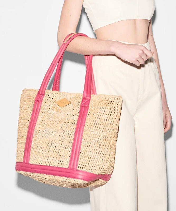 MZ Wallace Medium Raffia Tote