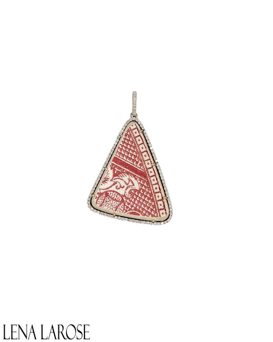TRUNK-SHOW The Woods Pink Pottery Pendant