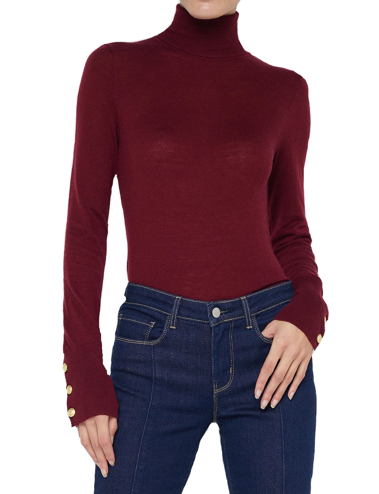 L'Agence Flora Turtleneck Sweater