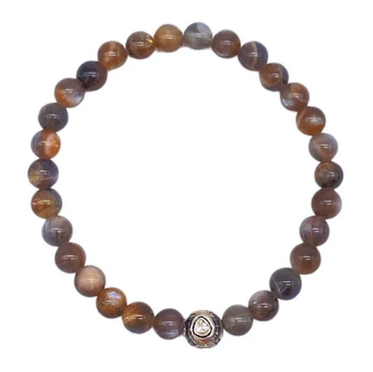 Sample Sale Chocolate Moonstone Bracelet