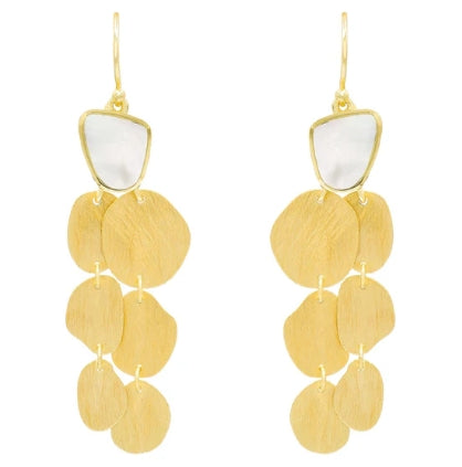 Marcia Moran Heather Mother of Pearl Earrings