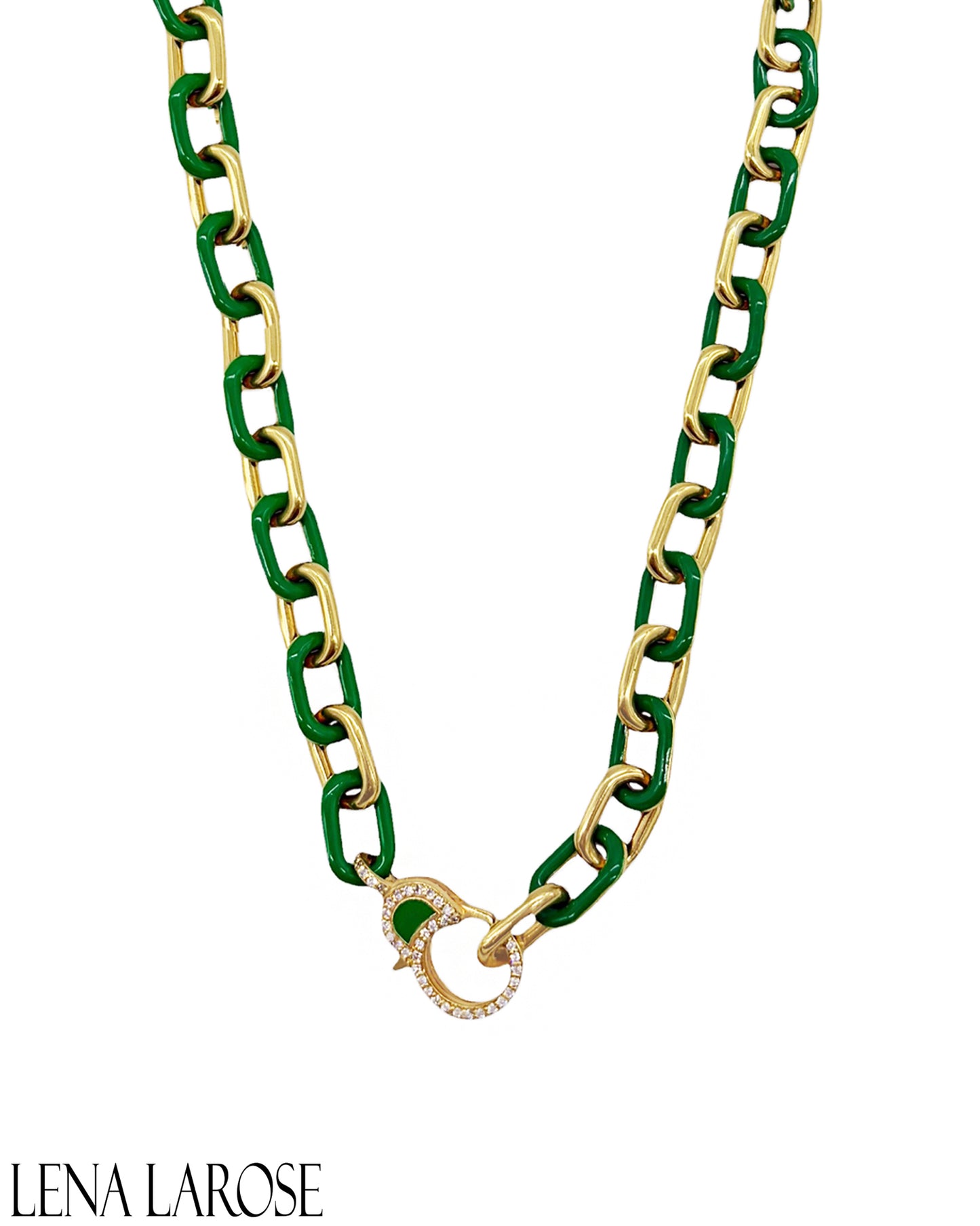 TRUNK-SHOW Royal Nomad Layla Chain Kelly Green