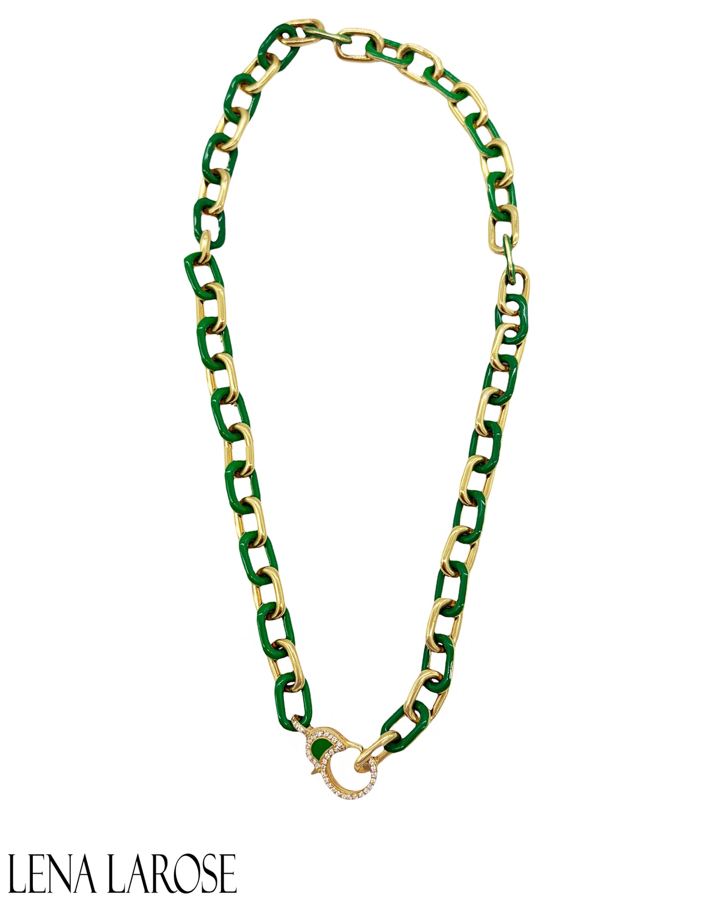 TRUNK-SHOW Royal Nomad Layla Chain Kelly Green