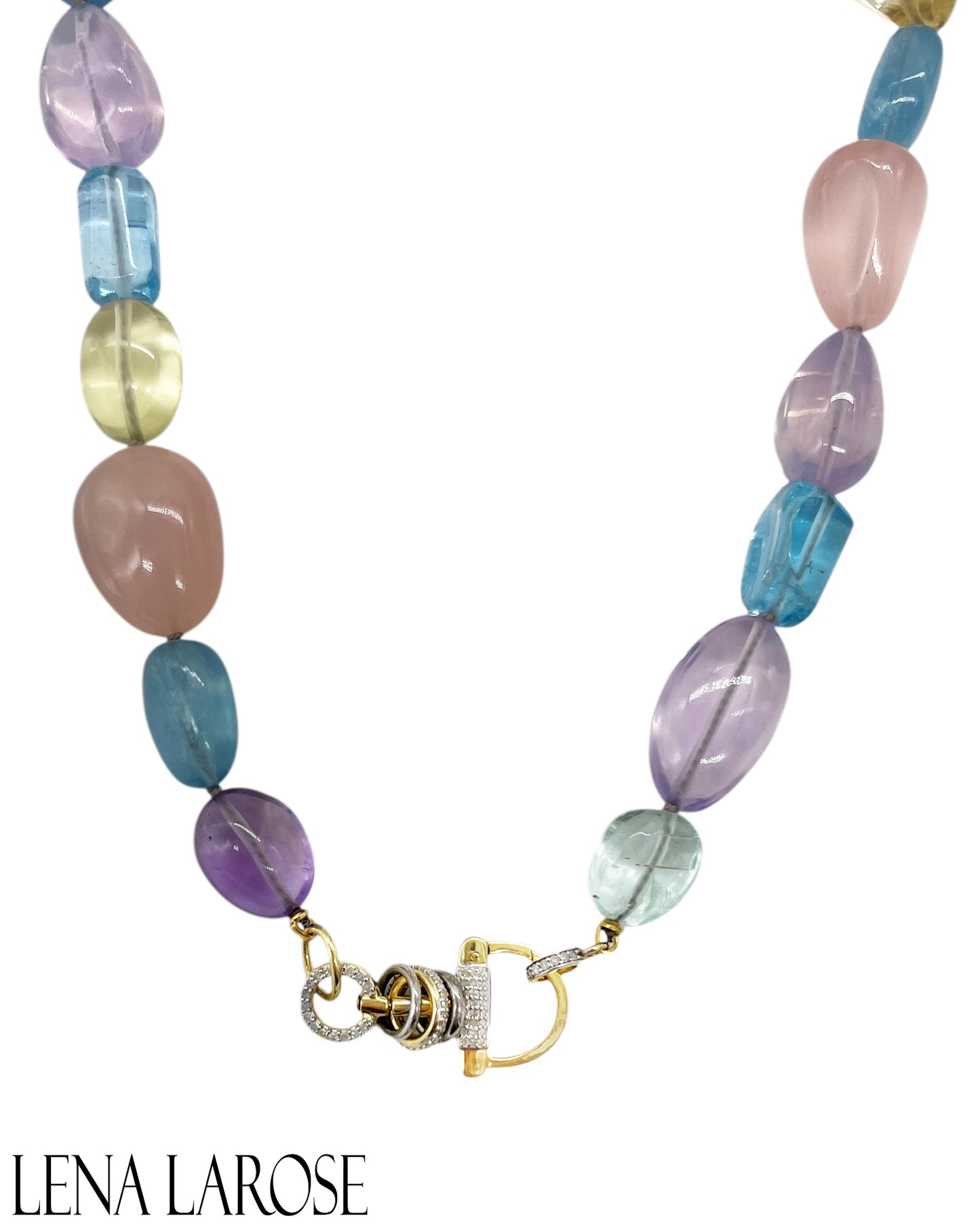 TRUNKSHOW The Woods Aquamarine Citrine and Lemoncitrine Chain